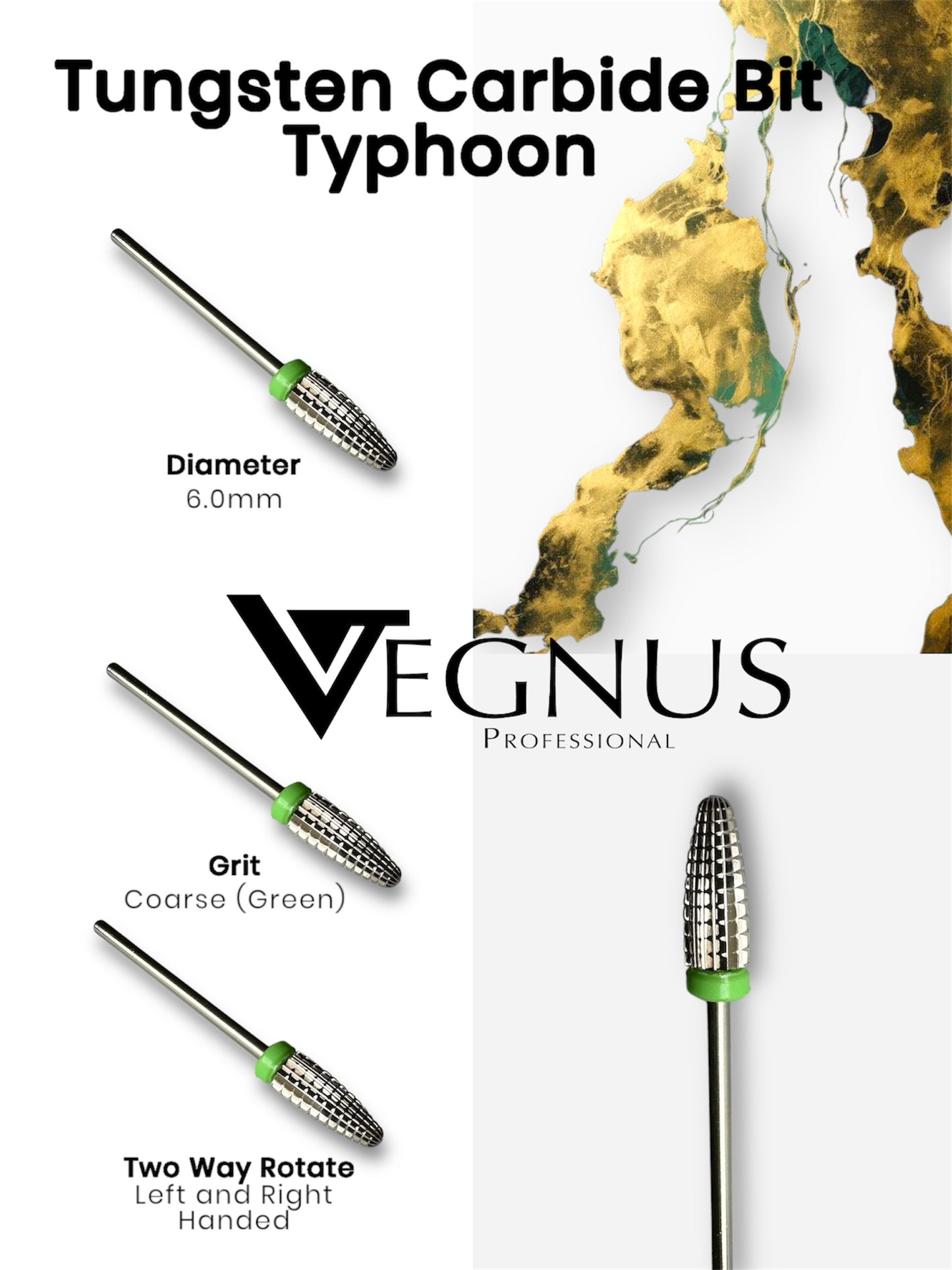 TUNGSTEN CARBIDE BIT TYPHOON COARSE